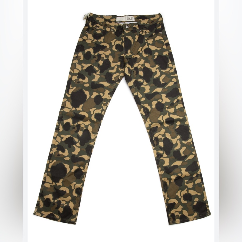 Rustic Dime Men's Camo-like Skinny Fit Jeans